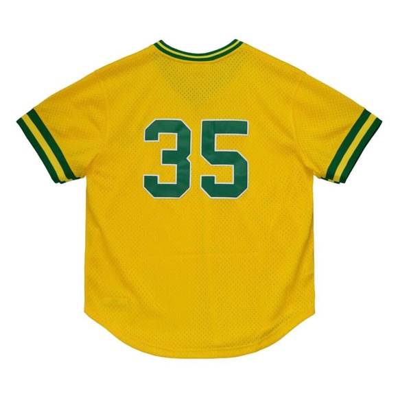 Mitchell & Ness Rickey Henderson 1984 Oakland Athletics A's Authentic BP Jersey - Picture 2 of 3